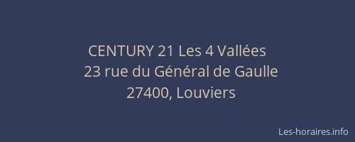 CENTURY 21 Les 4 Vall&eacute;es