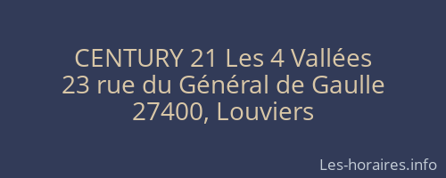 CENTURY 21 Les 4 Vallées
