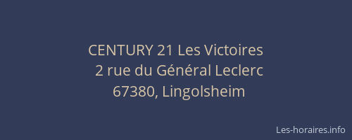 CENTURY 21 Les Victoires