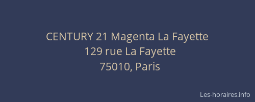 CENTURY 21 Magenta La Fayette