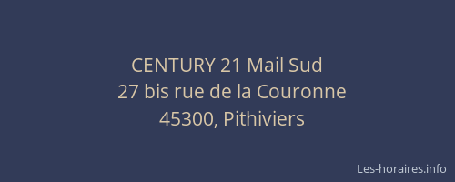 CENTURY 21 Mail Sud