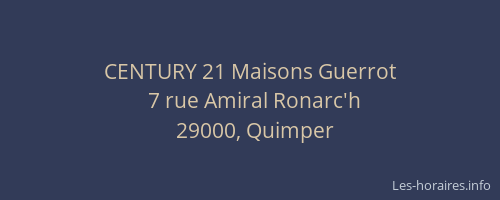 CENTURY 21 Maisons Guerrot