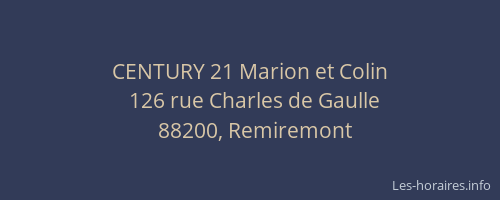 CENTURY 21 Marion et Colin