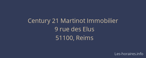 Century 21 Martinot Immobilier