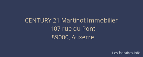 CENTURY 21 Martinot Immobilier