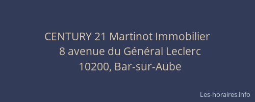 CENTURY 21 Martinot Immobilier