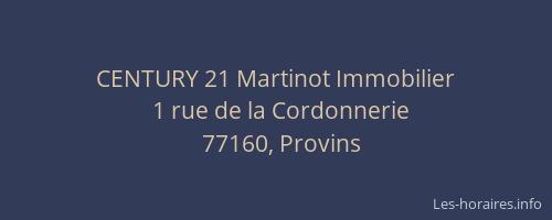 CENTURY 21 Martinot Immobilier