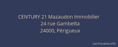 CENTURY 21 Mazaudon Immobilier