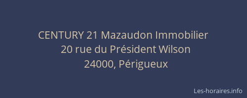 CENTURY 21 Mazaudon Immobilier