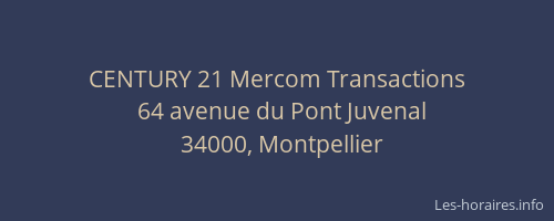 CENTURY 21 Mercom Transactions