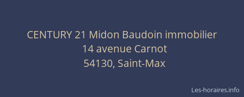 CENTURY 21 Midon Baudoin immobilier