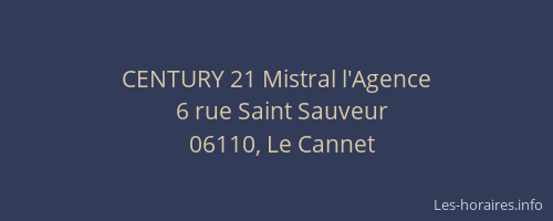 CENTURY 21 Mistral l'Agence