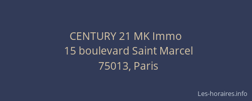 CENTURY 21 MK Immo