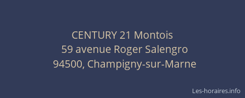 CENTURY 21 Montois