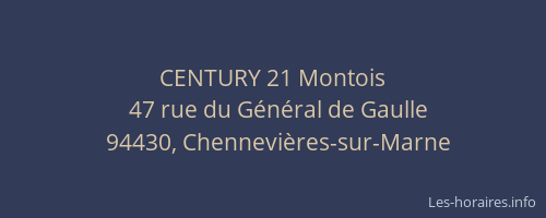 CENTURY 21 Montois