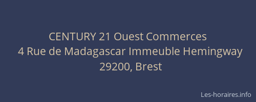 CENTURY 21 Ouest Commerces