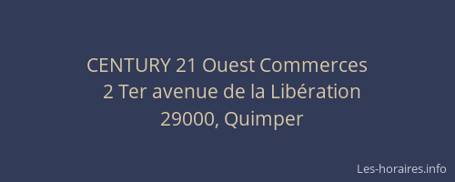 CENTURY 21 Ouest Commerces