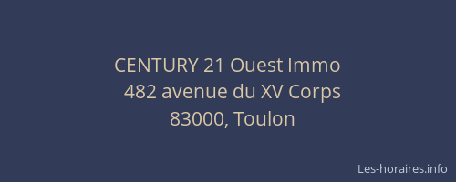 CENTURY 21 Ouest Immo