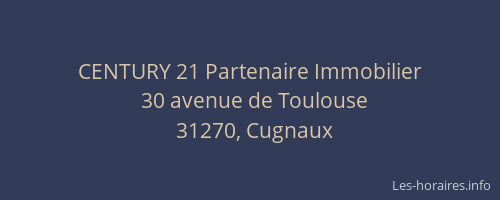 CENTURY 21 Partenaire Immobilier