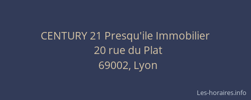 CENTURY 21 Presqu'ile Immobilier