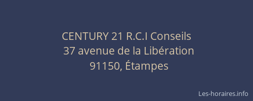 CENTURY 21 R.C.I Conseils