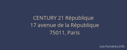 CENTURY 21 République