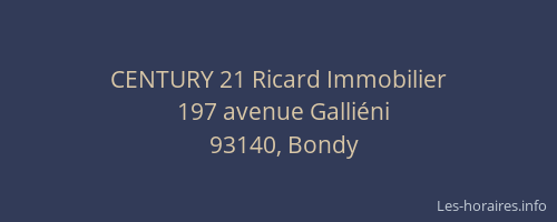 CENTURY 21 Ricard Immobilier