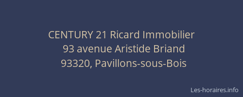 CENTURY 21 Ricard Immobilier