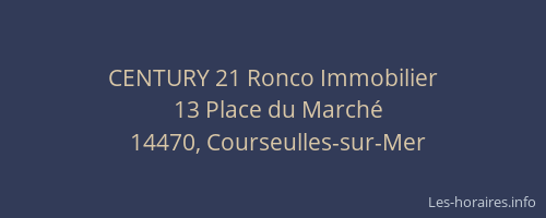 CENTURY 21 Ronco Immobilier