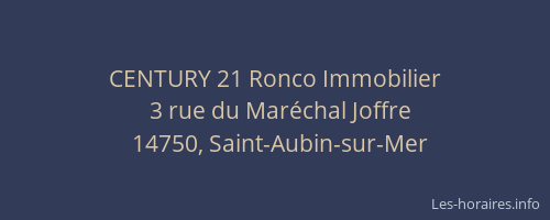 CENTURY 21 Ronco Immobilier