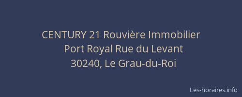 CENTURY 21 Rouvi&egrave;re Immobilier
