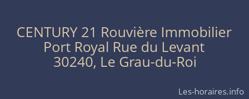 CENTURY 21 Rouvière Immobilier