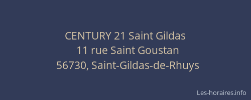 CENTURY 21 Saint Gildas