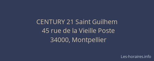 CENTURY 21 Saint Guilhem