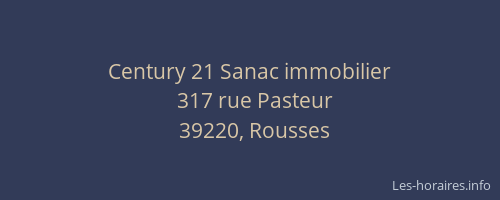 Century 21 Sanac immobilier