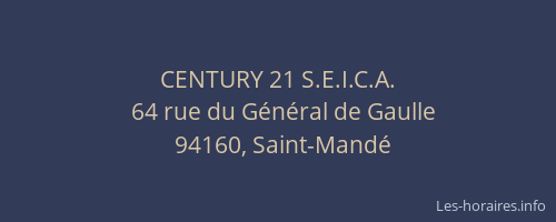 CENTURY 21 S.E.I.C.A.