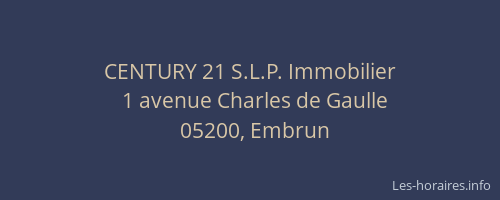 CENTURY 21 S.L.P. Immobilier