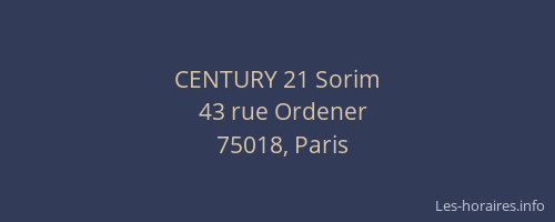 CENTURY 21 Sorim