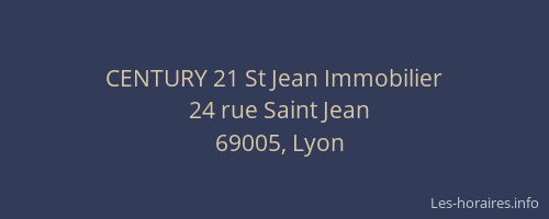 CENTURY 21 St Jean Immobilier