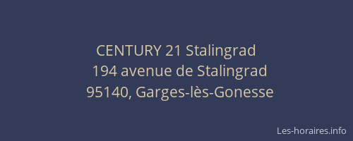 CENTURY 21 Stalingrad