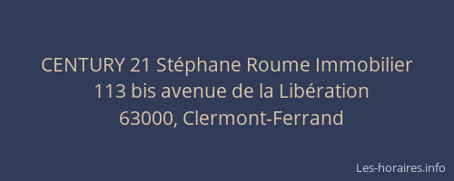 CENTURY 21 Stéphane Roume Immobilier