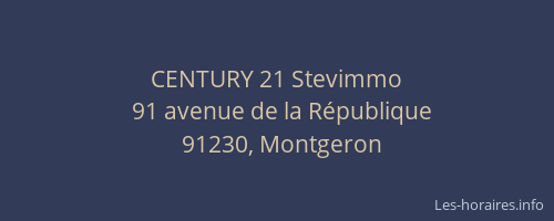 CENTURY 21 Stevimmo