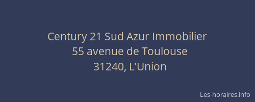 Century 21 Sud Azur Immobilier