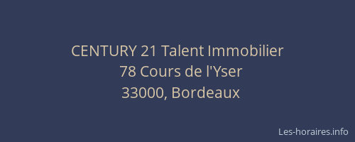 CENTURY 21 Talent Immobilier