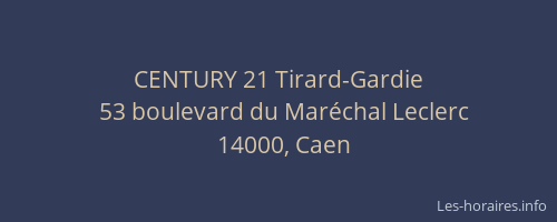 CENTURY 21 Tirard-Gardie