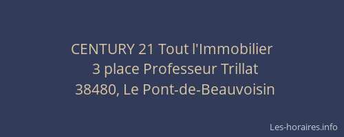 CENTURY 21 Tout l'Immobilier