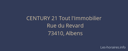 CENTURY 21 Tout l'Immobilier