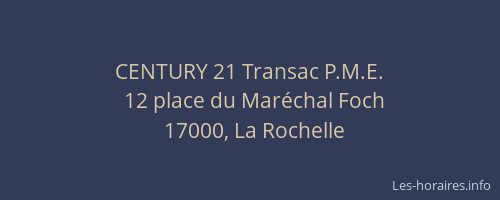 CENTURY 21 Transac P.M.E.