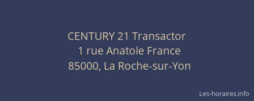 CENTURY 21 Transactor