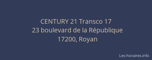 CENTURY 21 Transco 17